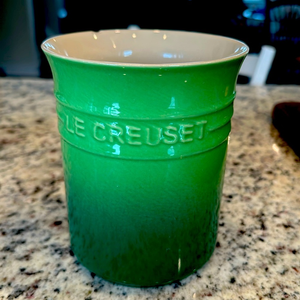 Lê Creuset Spatula Crock - 1 Litre green